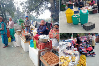 Street vendors outside IGMC