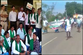 "We will give you life, but not a single piece of land": protest by Haveri farmers