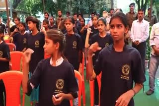 78 lakh deaf children sing national anthem