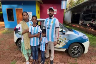 Football  Kasaragod  Argentina  Huge fan of Argentina  Martin Argentina Paul  ലാറ്റിനമേരിക്ക  അര്‍ജന്‍റീന  കാല്‍പന്ത്  ആരാധകന്‍  മാര്‍ട്ടിന്‍ അര്‍ജന്‍റീന പോള്‍  കാസർകോട്  സജിലാലും കുടുംബവും  മറഡോണ  മെസ്സി  ലോകകപ്പ്  സജിലാല്‍