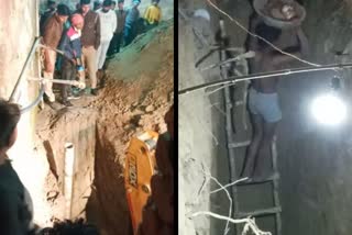 Etv Bharat 6 puppies threw in borewell in Agra