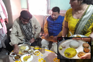 Mithun Chakraborty has lunch at BJP Leader home in Purulia