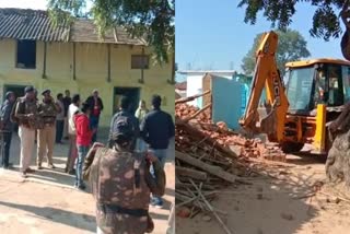 shahdol bulldozer ran on rapist house