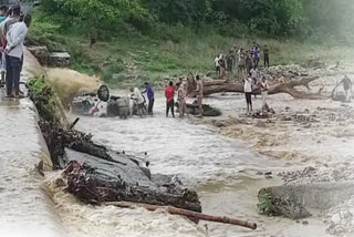 Dhela river in Ramnagar