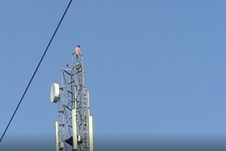 boy climbed mobile tower to express love