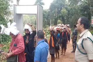 വനം വകുപ്പ്  അയ്യപ്പഭക്തർക്ക് സൗകര്യങ്ങൾ ഒരുക്കി വനം വകുപ്പ്  ശബരിമല തീർഥാടനം  ശബരിമല  ശബരിമല തീർഥാടനം കാനനപാത  ഇടുക്കി സത്രം കാനനപാത ശബരിമല  കാനനപാതയായ ഇടുക്കി സത്രം പുല്ലുമേട് സുരക്ഷ  ശബരിമല കാനനപാത സുരക്ഷ ക്രമീകരണങ്ങൾ  sabarimala pilgrims  facilities for sabarimala pilgrims  sabarimala  sabarimala devotees  forest department sabarimala devotees  കാനനപാതയിലൂടെ സന്നിധാനത്തേക്ക് അയ്യപ്പഭക്തർ