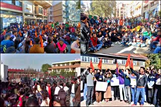 ABVP Protest In Kullu