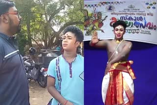 Abhinand krishnan school kalothsavam dance  Thiruvananthapuram  വിജയഗാഥ തീര്‍ത്ത് അഭിനന്ദ് കൃഷ്‌ണന്‍  അഭിനന്ദ് കൃഷ്‌ണന്‍  തിരുവനന്തപുരം റവന്യൂ ജില്ല സ്‌കൂള്‍ കലോത്സവ വേദി  Thiruvananthapuram revenue district school fest  തിരുവനന്തപുരം റവന്യൂ ജില്ല സ്‌കൂള്‍ കലോത്സവം  തിരുവനന്തപുരം  നാടോടി നൃത്തത്തില്‍ ഒന്നാമതെത്തി അഭിനന്ദ്  folk dance first prize abhinand krishanan