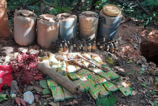 Chaibasa police demolished temporary camp of Maoists