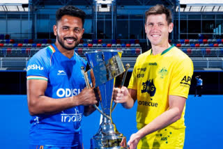 Both Captain India vs  Australia Hockey Test Series