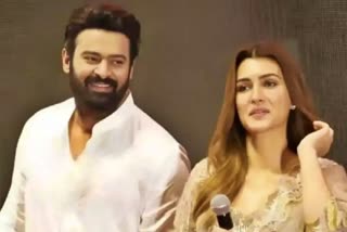 South Superstar Prabhas with Kriti Sanan