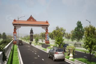 grand gate built in Dantewada