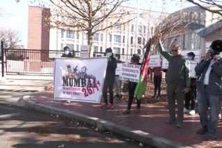 United States  A protest was held outside Pakistan Embassy in Washington DC against the 26 11