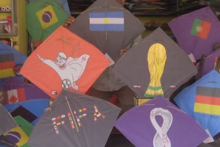 kite shop in Kolkata makes FIFA themed kites