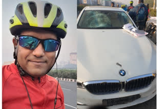 Delhi: Cyclist dies after being hit by BMW with VIP plate, driver held