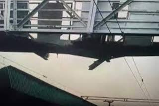 Railway Bridge Slab Collapsed