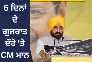 CM Bhagwant Mann will be on a 6 day Gujarat tour