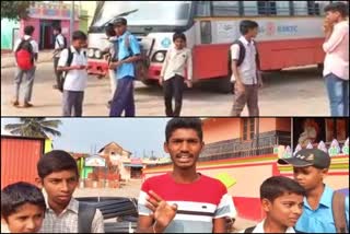 CM's arrival at Nanjangudi; Outrage of students without transport buses