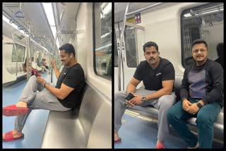 abishek-ambareesh-traveled-by-metro-train