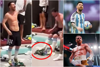 Canelo Alvarez against Lionel Messi  Mexican boxer Canelo Alvarez  Lionel Messi  FIFA World Cup  Qatar World Cup  ലയണല്‍ മെസിക്ക് ഭീഷണി  ലയണല്‍ മെസി  കാനെലോ അൽവാരസ്  മെസിക്കെതിരെ മെക്‌സിക്കന്‍ ബോക്‌സര്‍