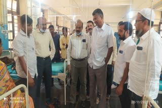 satish jarakiholi inquires about the health of the injured