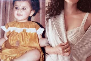 Heroine Tapsee childhood photo viral