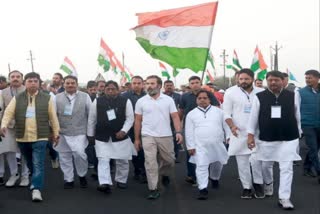 Jharkhand Congress leaders participate in Rahul Gandhi Bharat Jodo Yatra in Indore