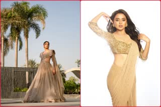 Tejasswi Prakash is living a golden princess moment in organza gown