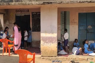 dilapidated school building poses danger to students in deogarh