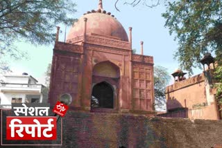 Etv Bharat Zafar Khan tomb in agra