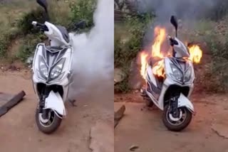 electric-bike-caught-fire-in-davanagere