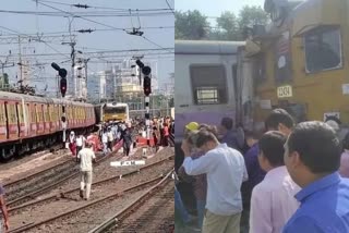 Derailed train hits another movement temporarily suspended in west bengal