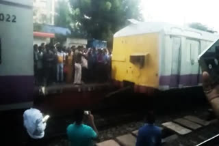 Derailed local train hits another at Bengal