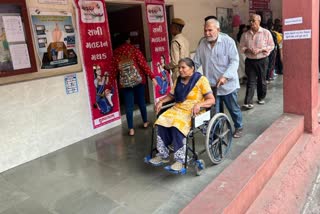 Senior citizens also voted