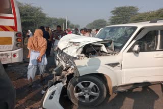 road accident in Jaipur,  a youth died in a road accident