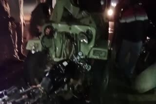 Four died in alwar road accident, bike collided with jeep