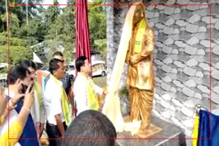 Minister Sarbananda Sonowal inagurated Statue of Gunaram Dhekial and Subha Boruah