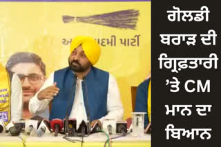 Bhagwant Mann said that Goldie Brar was detained in California