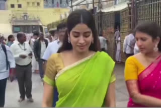 Janhvi Kapoor on devotional tour to Tirumala