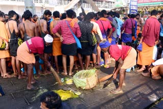 പത്തനംതിട്ട  ശബരിമല  pathanmthitta local news  sabarimala news  1000 വിശുദ്ധി സേനാംഗങ്ങൾ  ശബരിമലയെ ശുചിയായി സൂക്ഷിക്കുന്നത്  വിശുദ്ധി സേന  pathanmthitta  vishudhi sena  vishudhi sena keeps sabarimala clean  kerala latest news  പത്തനംതിട്ട ജില്ലാ കലക്‌ടർ  ജില്ല കലക്‌ടര്‍ ഡോ ദിവ്യ എസ് അയ്യര്‍