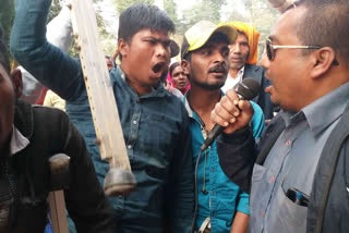 Demonstration on International Disabled Day