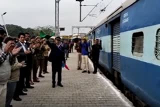 First passenger train arrived at Jammu railway station 50 years ago