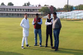 Vaibhav Gehlot Visits SMS stadium