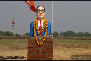 gwalior bhimrao ambedkar controversy over statue
