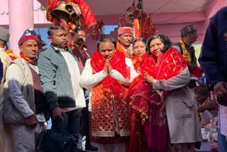 Dhan Singh Rawat at Bunkhal mela