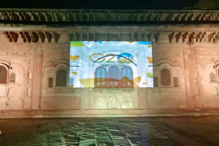 Deeg Jal Mahal illuminated