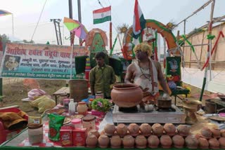 Pagla Baba Tea Stall grabs attention at Rajgir Mahotsav in Nalanda of Bihar