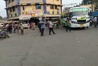 jhabua bus stand many buses not operational