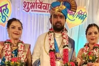 મહારાષ્ટ્ર: સોલાપુરમાં જોડિયા બહેનોએ એક જ વ્યક્તિ સાથે લગ્ન કર્યા