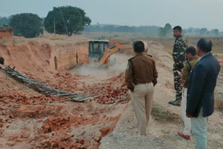 Illegal brick kilns in Gumla